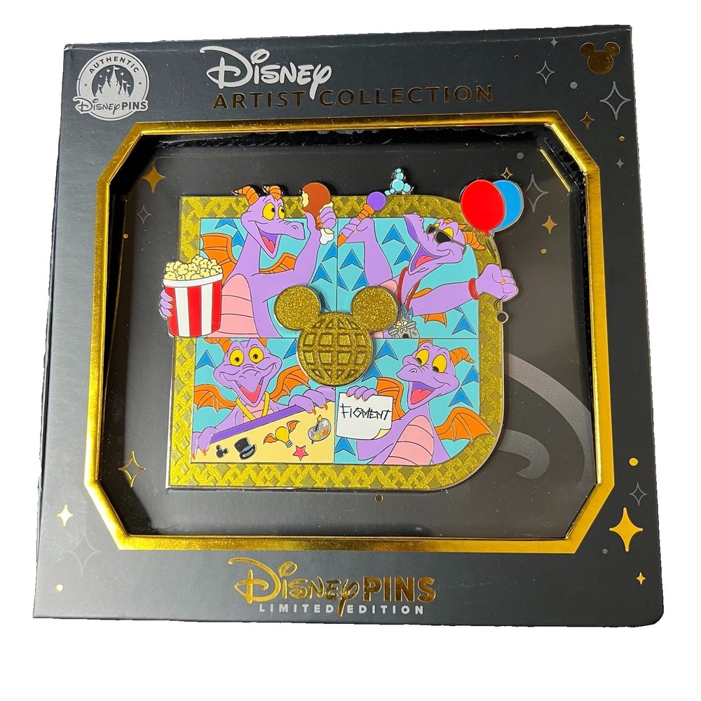 2026 Walt Disney World Parks Artist Series Figment Epcot Jumbo Pin LE 2000
